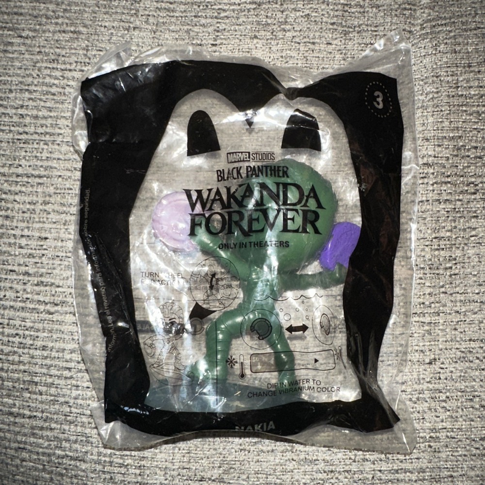 2022 Black Panther Wakanda Forever McDonalds‎ Happy Meal Toy - Black Panther #3